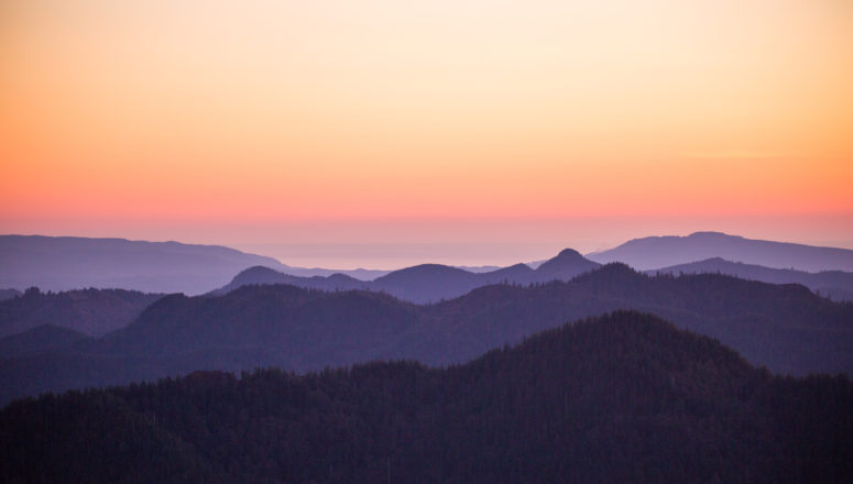 View from Mt Hebo Summit