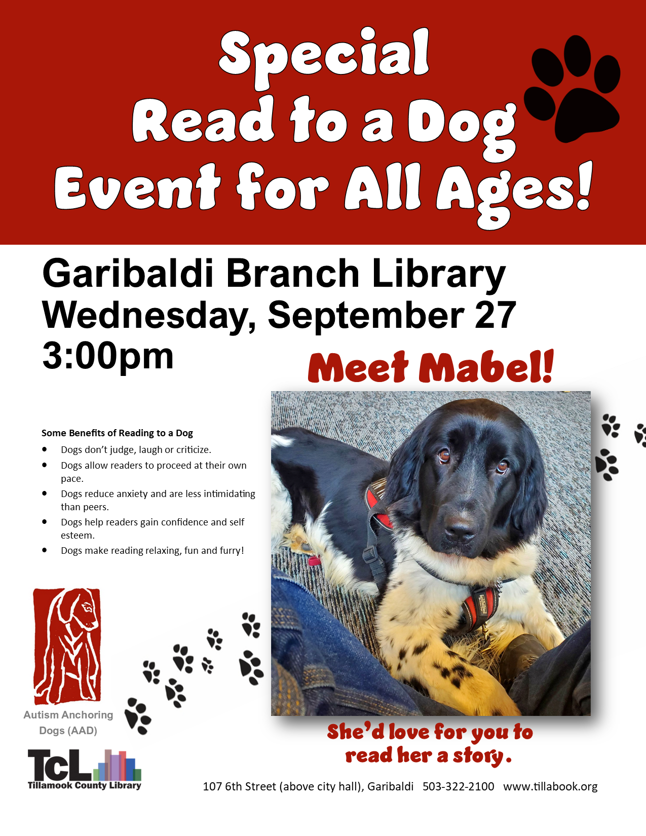 Read to a Dog flyer for 092723 sTFbGG.tmp