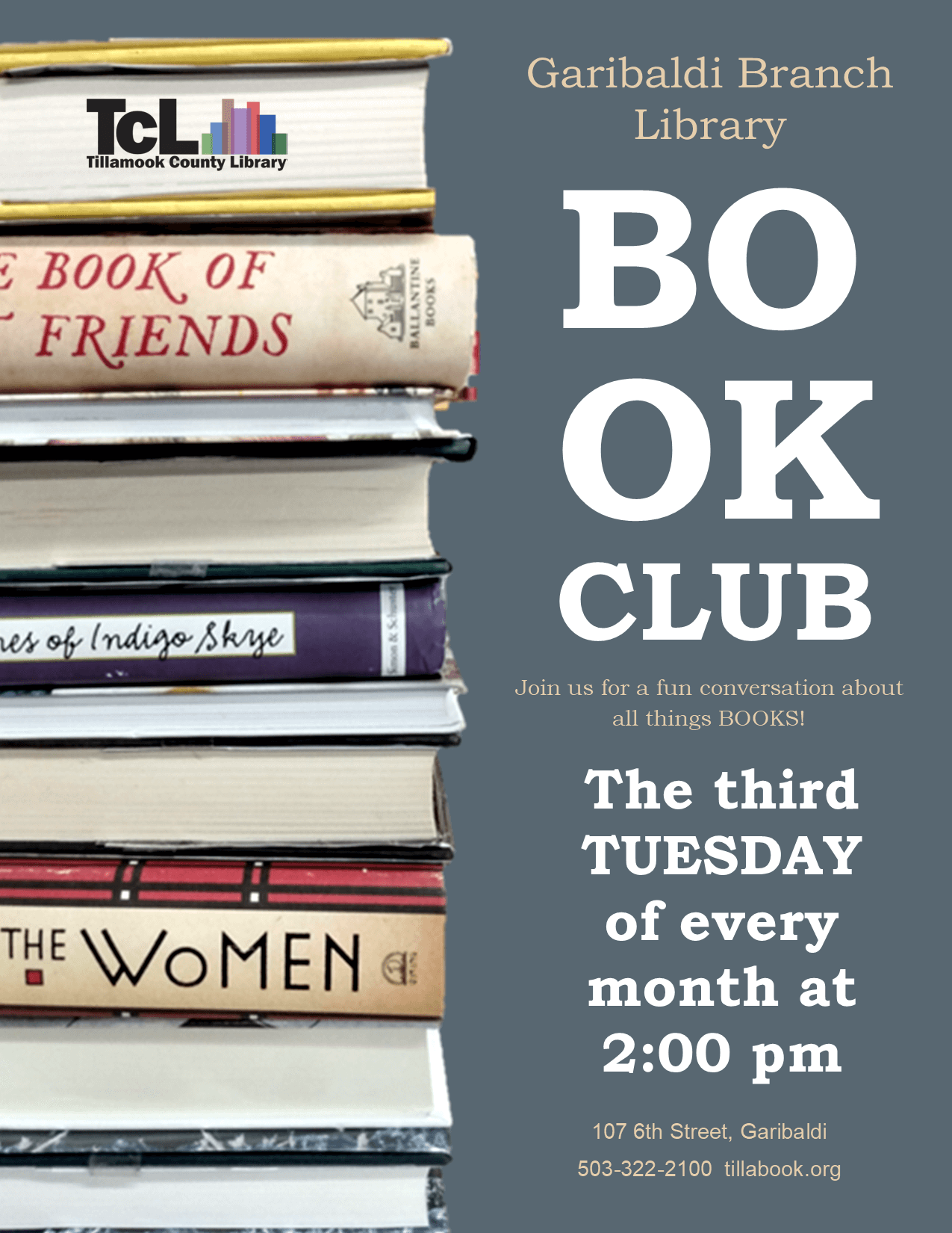 Garibaldi Branch Book Club cCvYWG