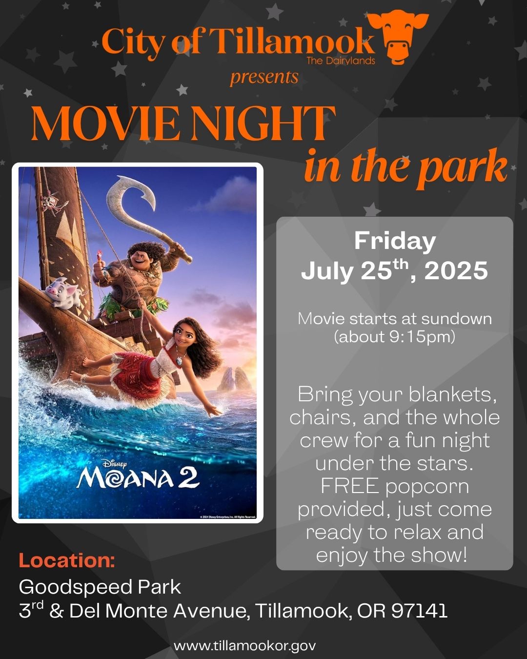 July Movie Night in Park 7.25.2025 jHULOE
