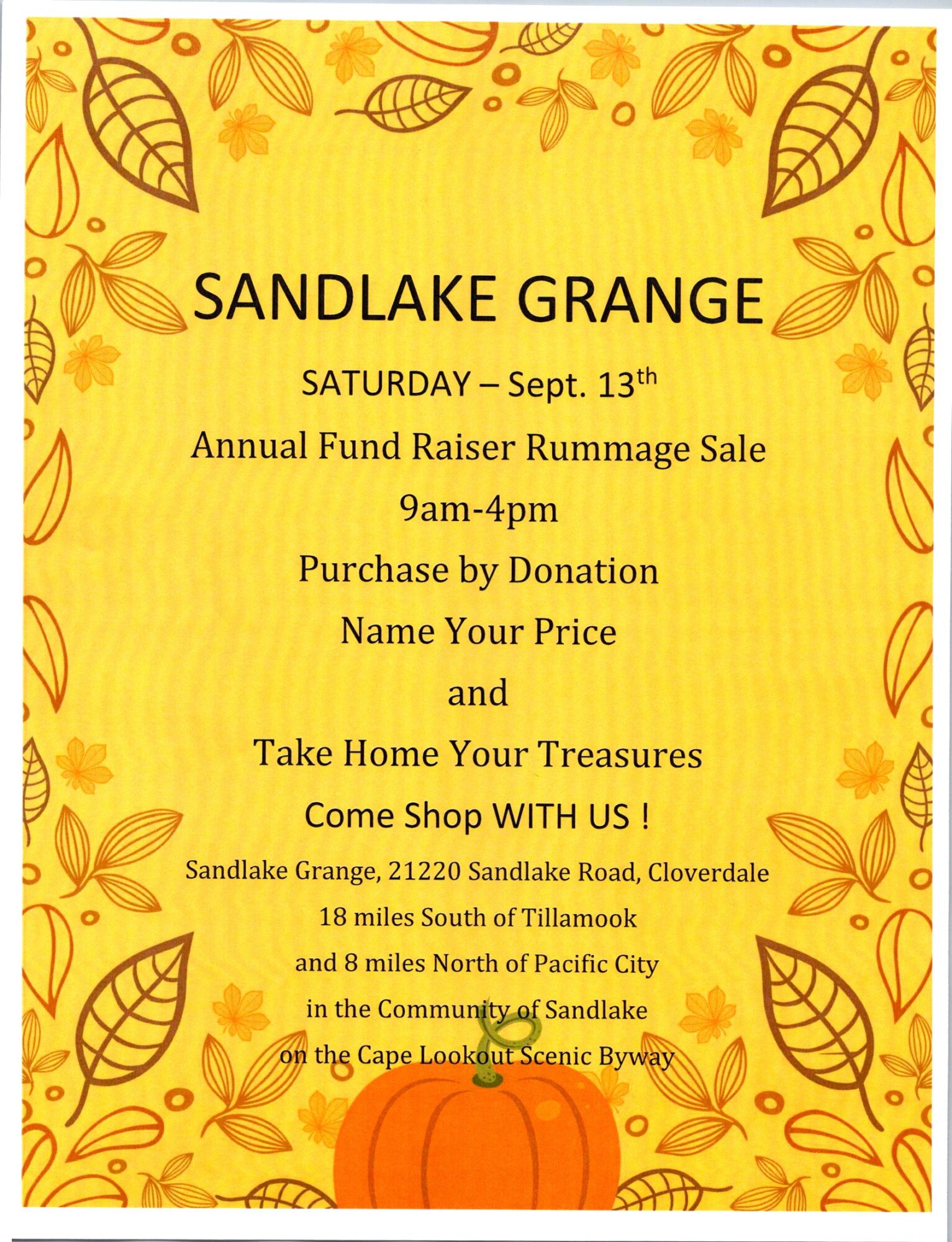 Rummage Sale JPEG 9 13 2025 smkrfM