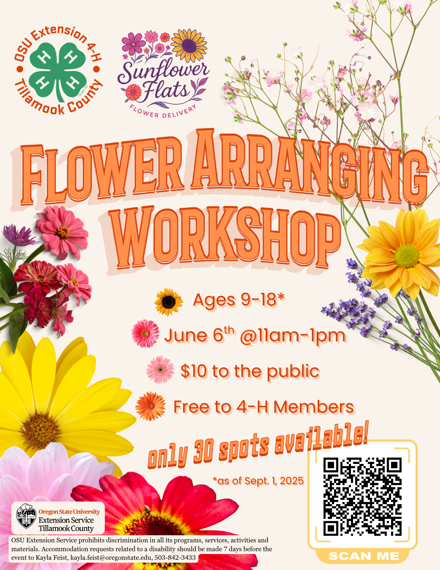 Flower Arranging Workshop Flyer jK2FUe