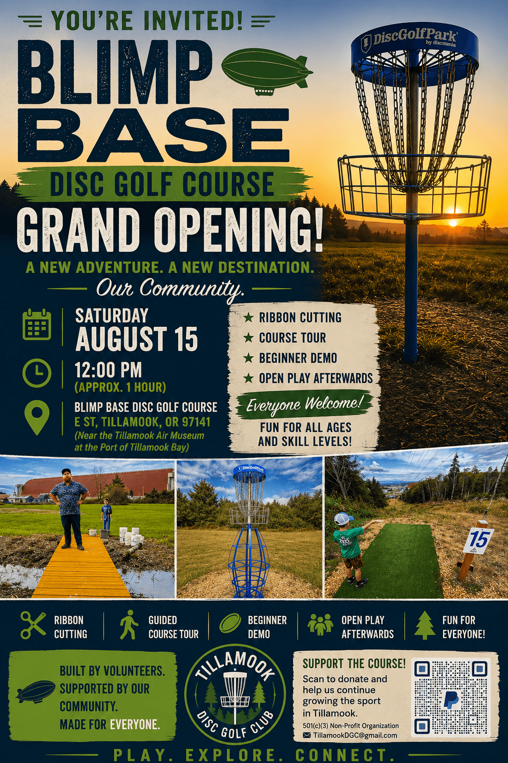 Blimp Base Disc Golf Grand Opening 2 QZMDf6