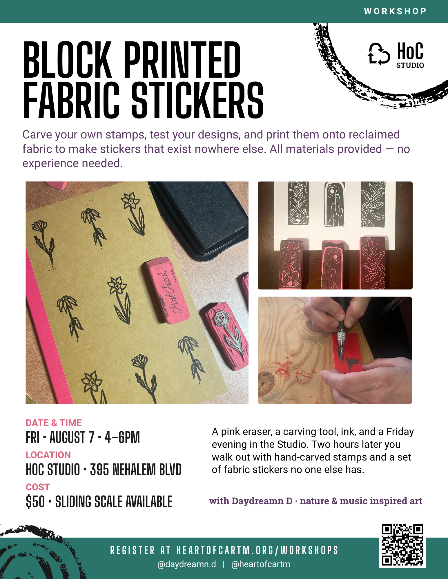 Block Printing Flyer zYz2IQ