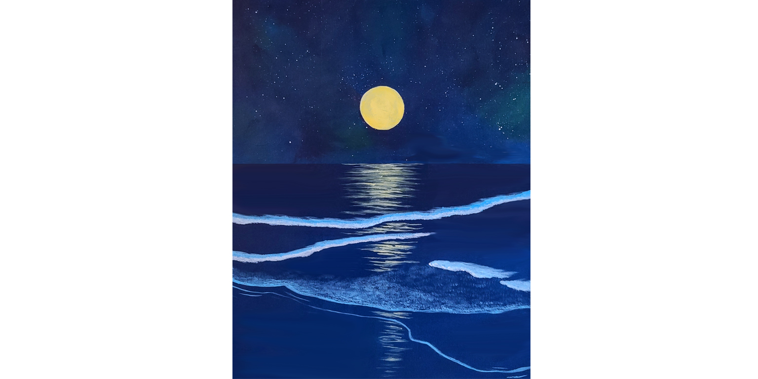 Beach at Night with Background spfJL7