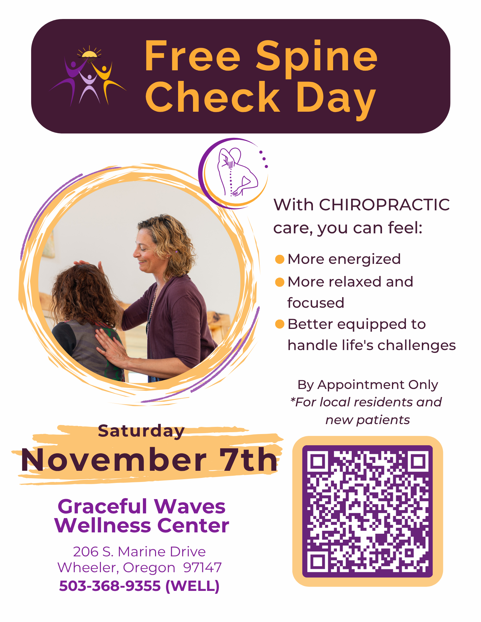 Free Spine Check Day Flyer 2025 8.5 x 11 in 1 Kb2E5Z