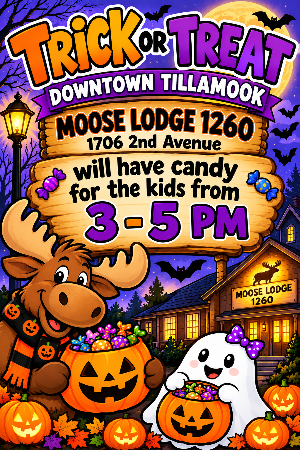 Moose Lodge Halloween Candy Night1 3mKFqS